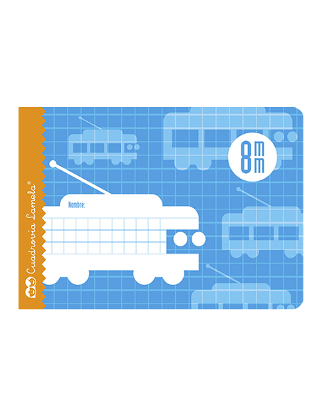 LIBRETA 4º 16H 70G CUADROVIA 8MM